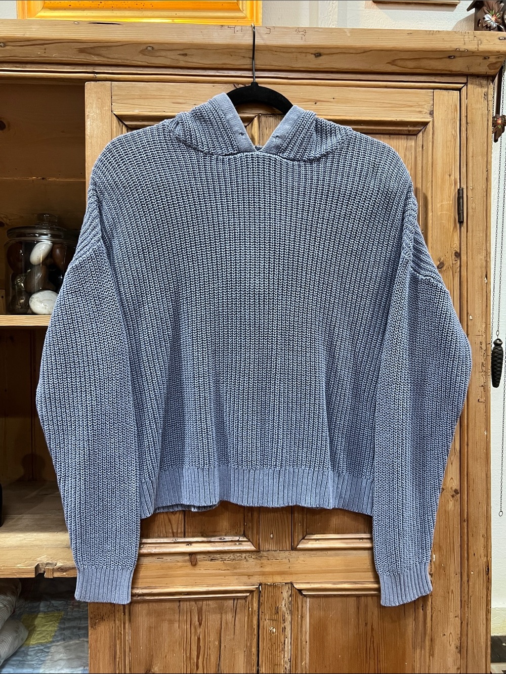 Aerie Ribbed Hooded Sweater